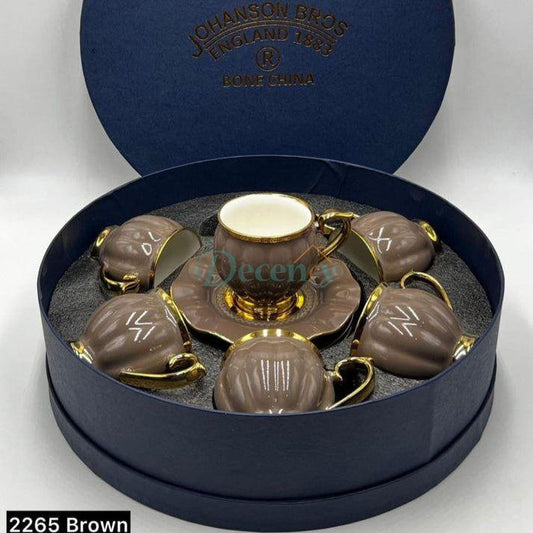 Cup and Saucer Collection – 12 Pcs Set