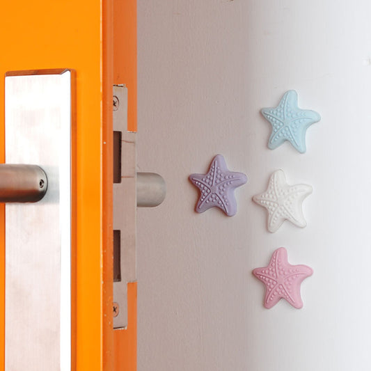 4 Pcs Silicone Stars Door Stopper