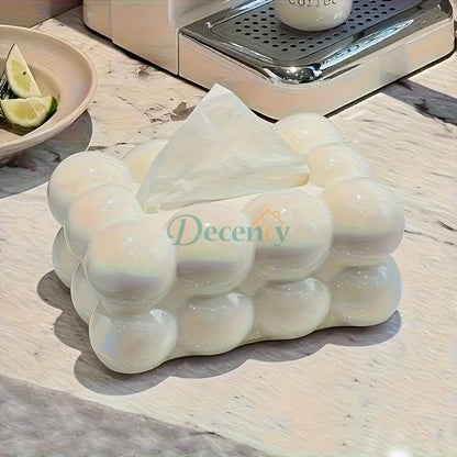Elegant Cloud-Shaped Tissue Box Holder