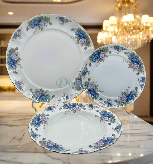 Royal Albert 18-Piece Dinner Set (10 Persons) Elegant Dining | Fine Porcelain | Classic Floral Design