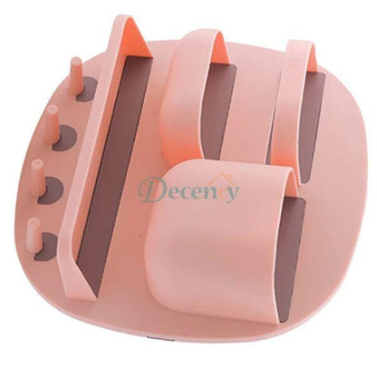 Bathroom Organizer Shelf Wall Mounted Storage Holder With Hooks