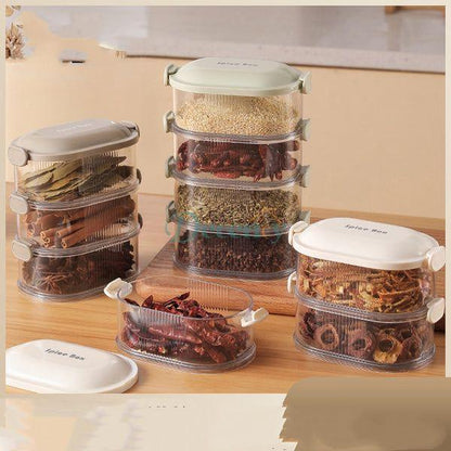 Spice Organizer Household Stackable Food Spice Storage Box