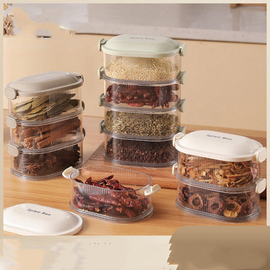 Spice Organizer Household Stackable Food Spice Storage Box