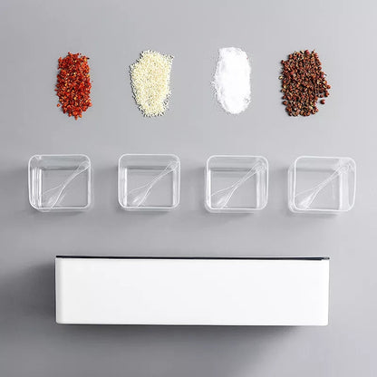 Wall Mounted Punch Free Seasoning Box