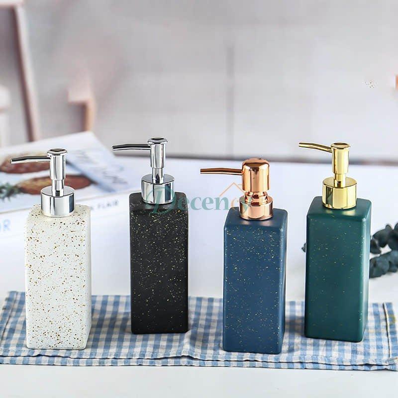 350ml Glass Soap Dispenser Bottle with Pump Head