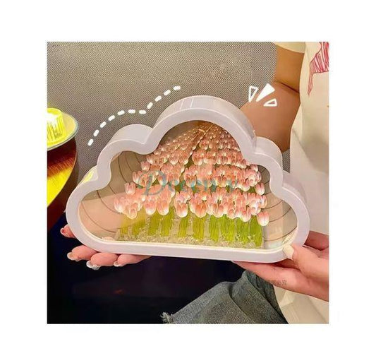 3D Cloud Tulip Night Light Lamp