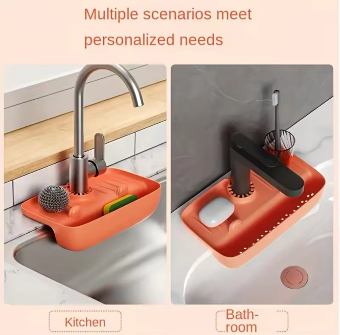 Silicone Sink Drain Faucet Rack