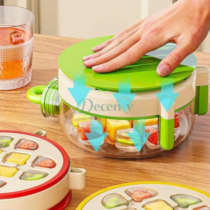 Round Ice Cube Mould with Bottle