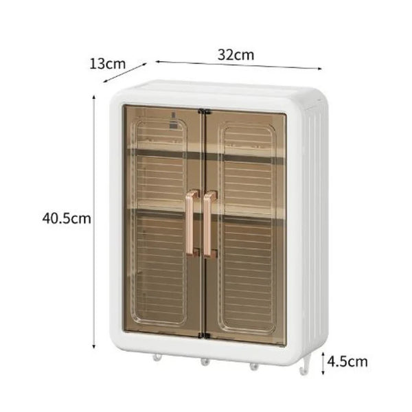 Double Door Wall Mounted Multi-Functional Storage Rack