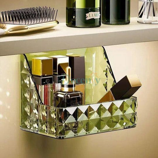 diamond texture  Luxurious Hanging Makeup Organizer