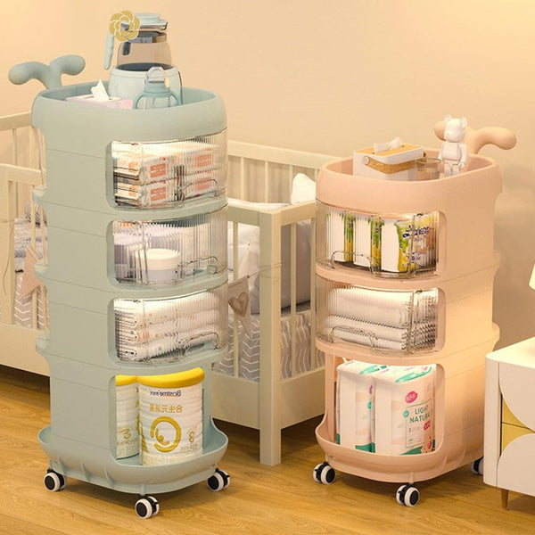 4-Tier Multipurpose Rolling Storage Trolley