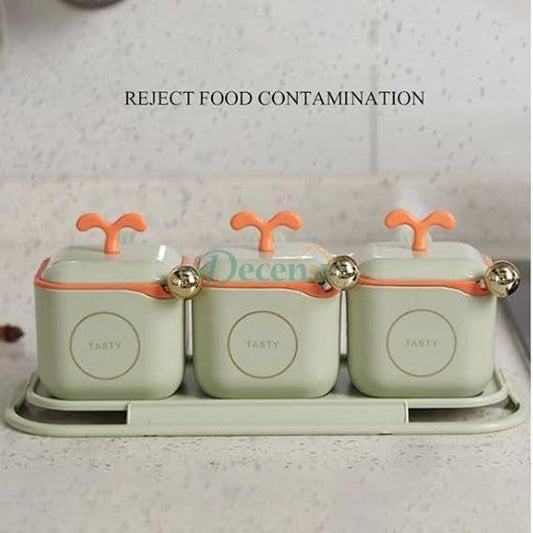 Grids Seasoning Spice Container Set Organized & Stylish Spice Storage Solution