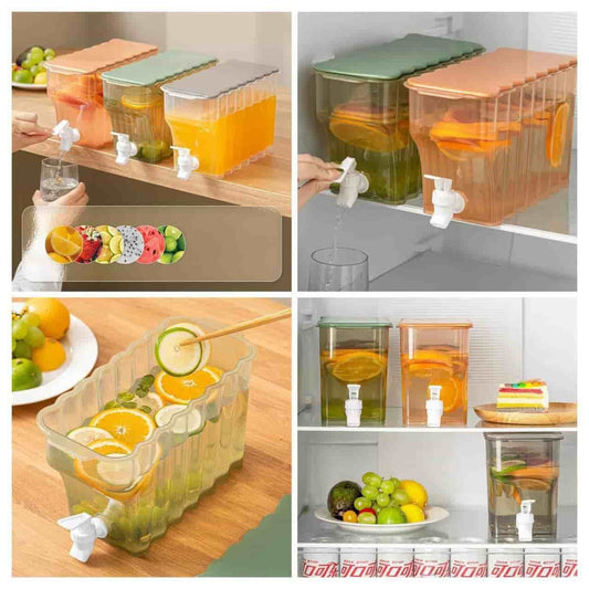 3.6L Acrylic Coloured Juice & Beverage Dispenser with Lid