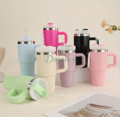 20oz Tumbler with handle lid and straw