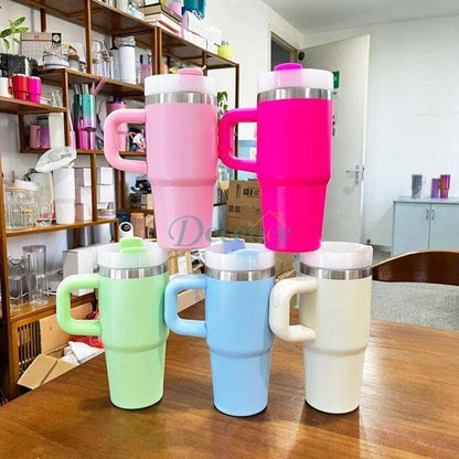 20oz Tumbler with handle lid and straw