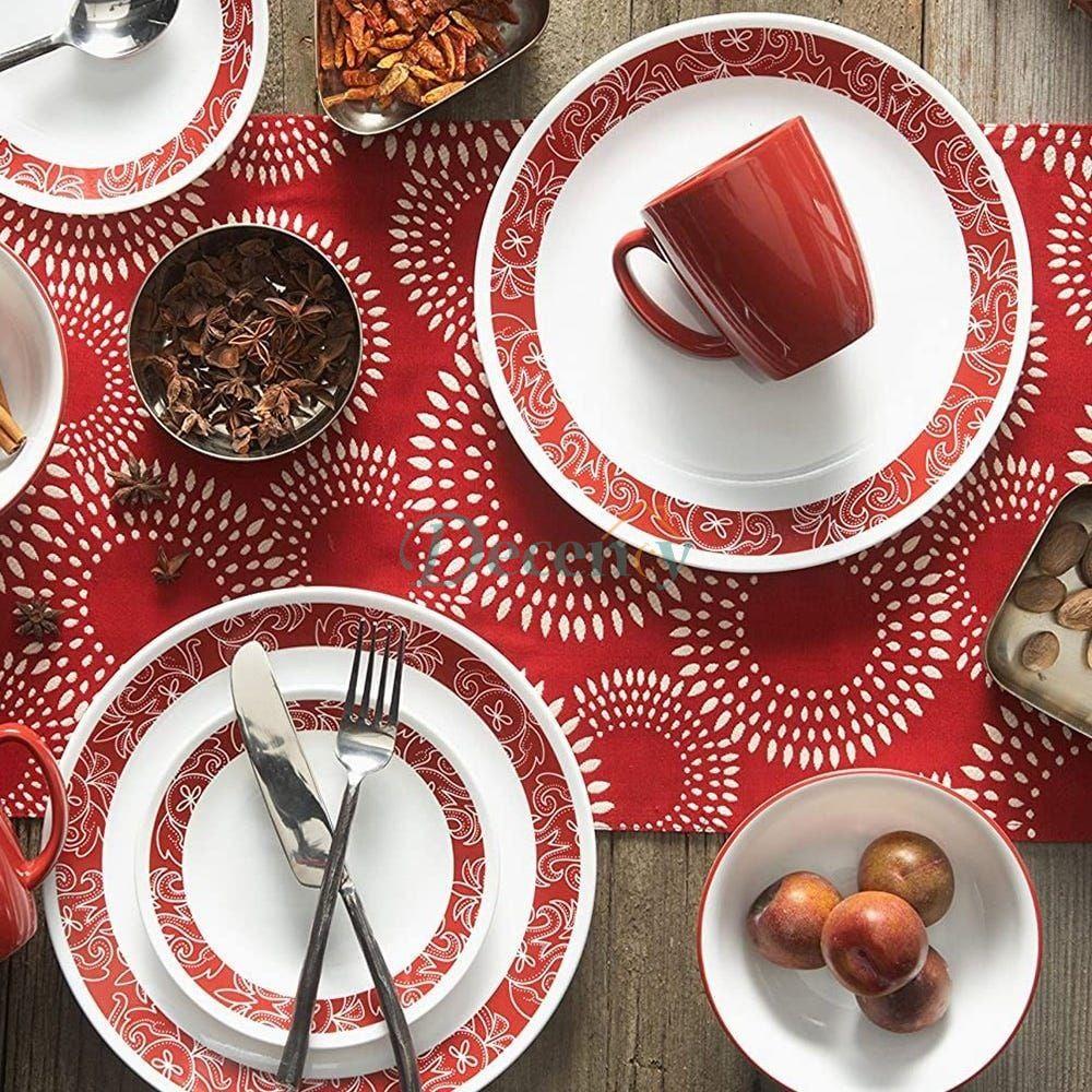 Corelle Bandhani 18 Pcs Dinner Set