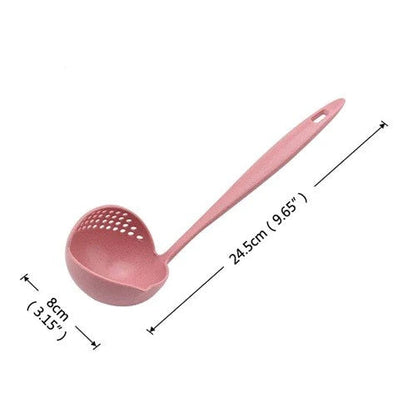 2 in 1 Long Handle Soup Spoon