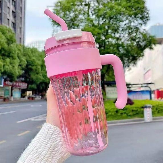 Clear Glass Tumbler with Handle & Infuser Lid
