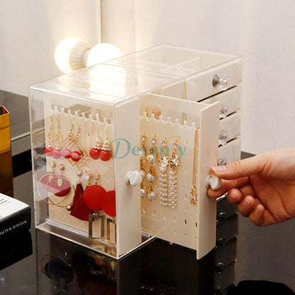 Large Capacity Jewellery Storage Box, Transparent Display Stand - Decency