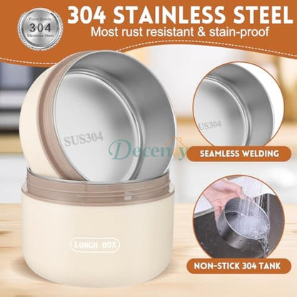 3 Pcs Portable Insulated Lunch Container Set