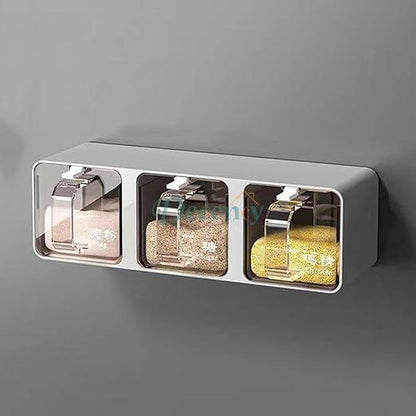 Elite Wall Mounted Spice Jar Rack – Premium Kitchen Organizer with Space-Saving Storage