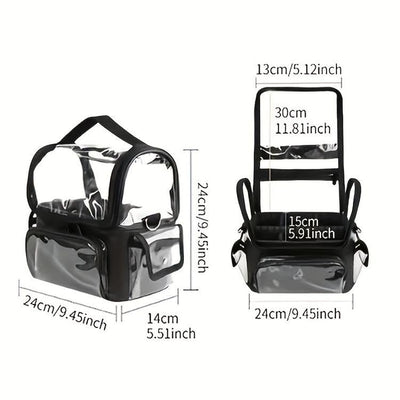 Brush Bag with adjustable Dividers and Side Compartments