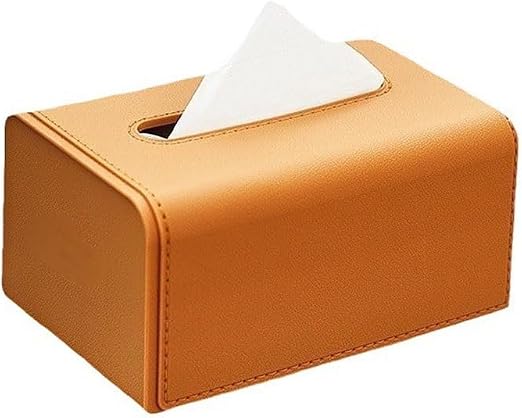 Luxury Leather Texture Modern Tissue Dispenser Box