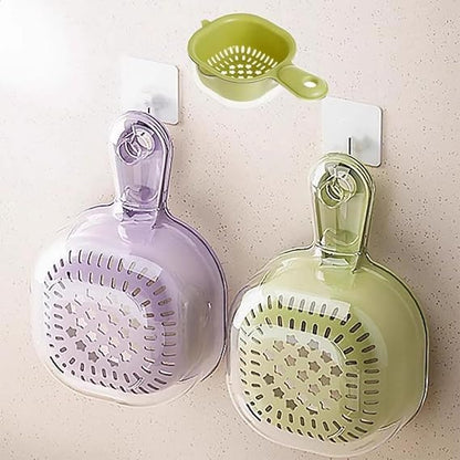 Double Layer Drain Basket – Cute Handle 2-in-1 Vegetable & Fruit Washer