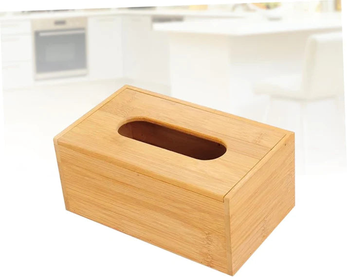 Bamboo Wooden Tissue Box