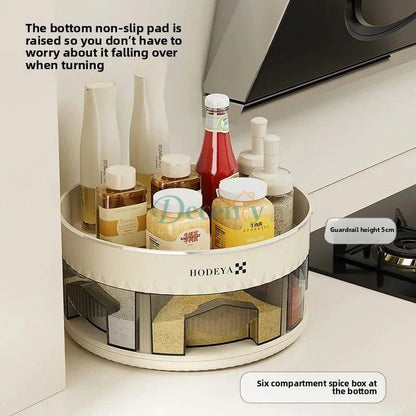 Kitchen 360° Rotating Spice Organizer