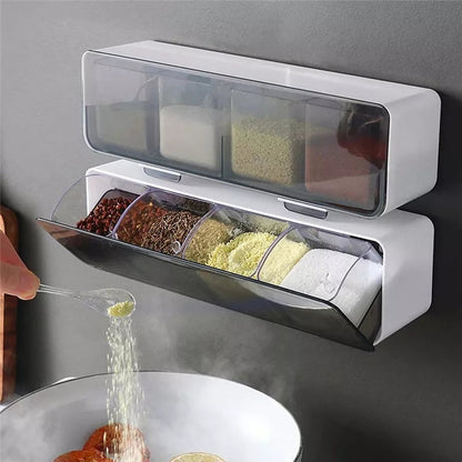 Wall Mounted Punch Free Seasoning Box