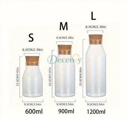 Transparent Glass Nut Storage Jar