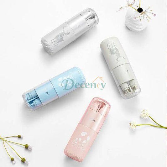 5-in-1 Portable Travel Wash Set – Compact Toiletry Dispenser for On-the-Go Convenience Leak-Proof | TSA-Approved | Refillable Bottles