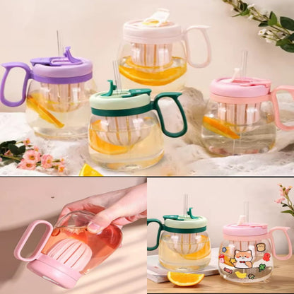 Transparent Milk Juice Bottle