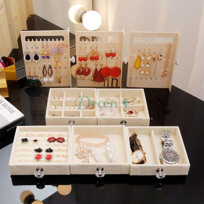 Large Capacity Jewellery Storage Box, Transparent Display Stand - Decency