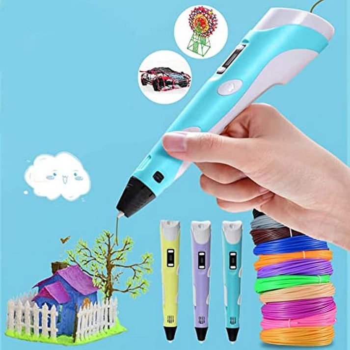 Intelligent 3d Pen With Led Display (Rechargeable)