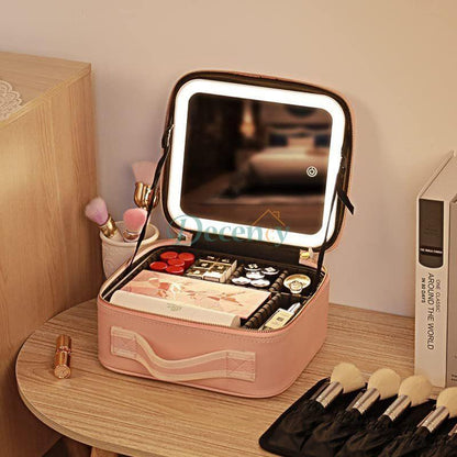 New Led Cosmetic Bag With Mirror