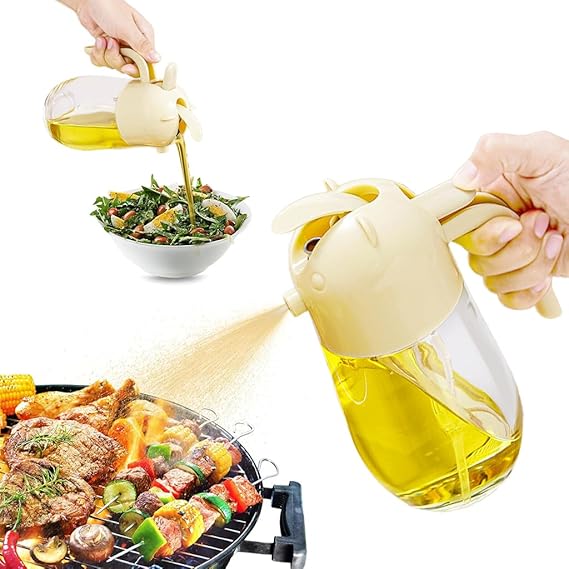 Oil Sprayer Bottle with Pour Spout Olive Oil Dispenser