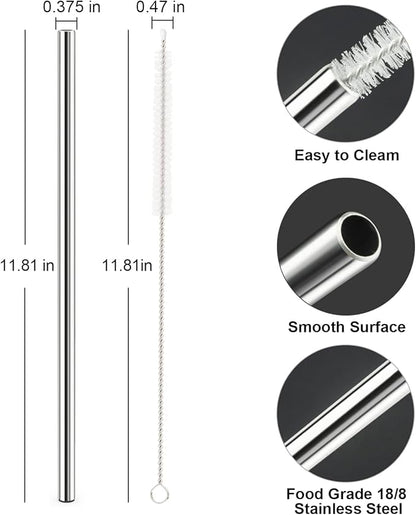Stainless Steel Stanley Tumblers Straw  ( Without Brush )