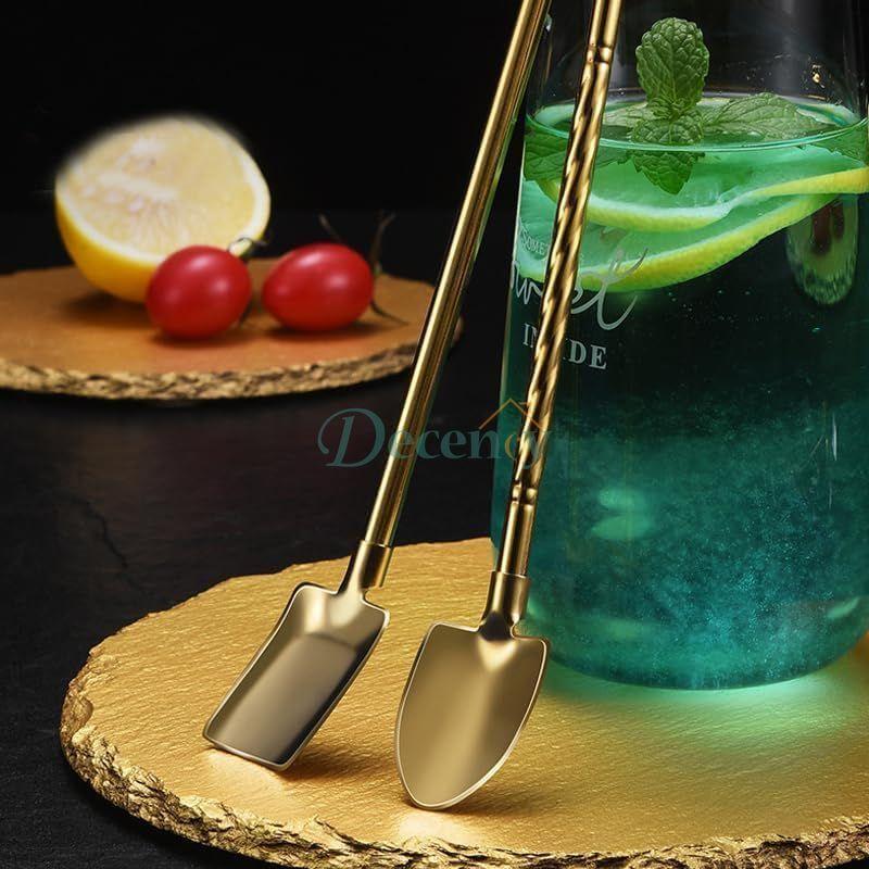 Pack of 3  Stainless Steel 304 Drinking Spoon Straws
