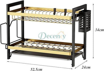 Multifunctional Dish Rack For Kitchen  (2 Layer)