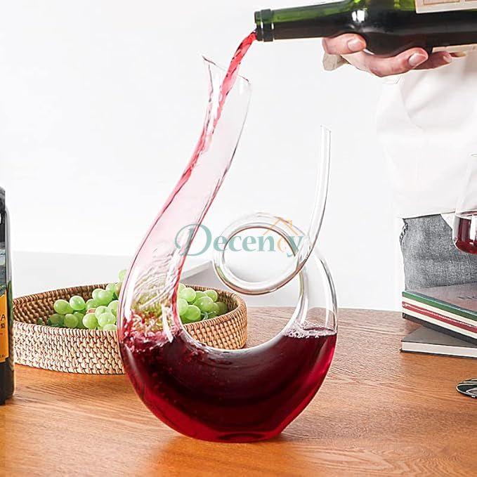 Crystal High-Grade Swan Spiral Wine