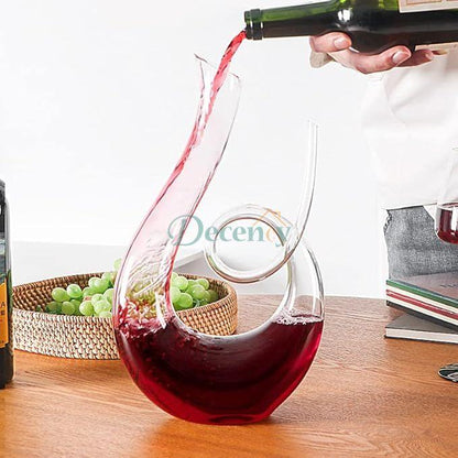Crystal High-Grade Swan Spiral Wine