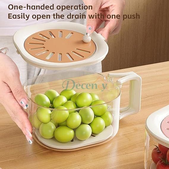 Multi-functional Fruit and Vegetable Washing Bowl With Strainer