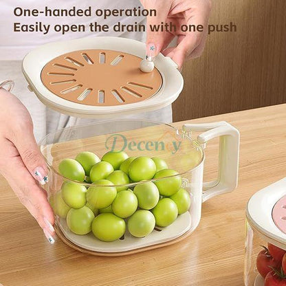 Multi-functional Fruit and Vegetable Washing Bowl With Strainer