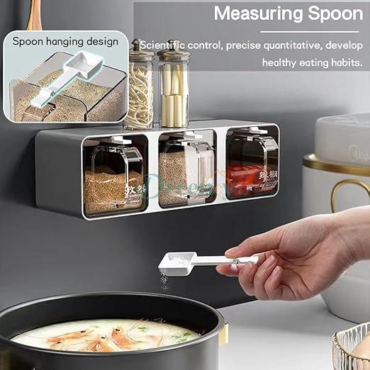 Elite Wall Mounted Spice Jar Rack – Premium Kitchen Organizer with Space-Saving Storage