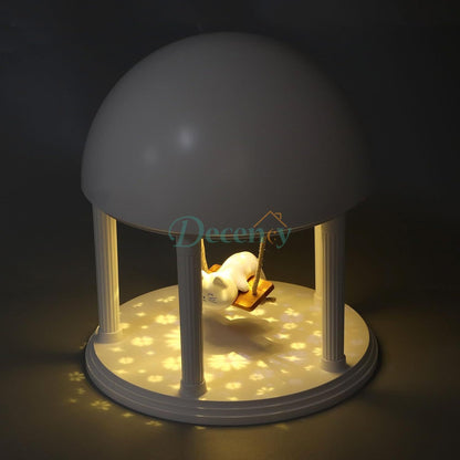 Cat Swing Night Light  Lamp