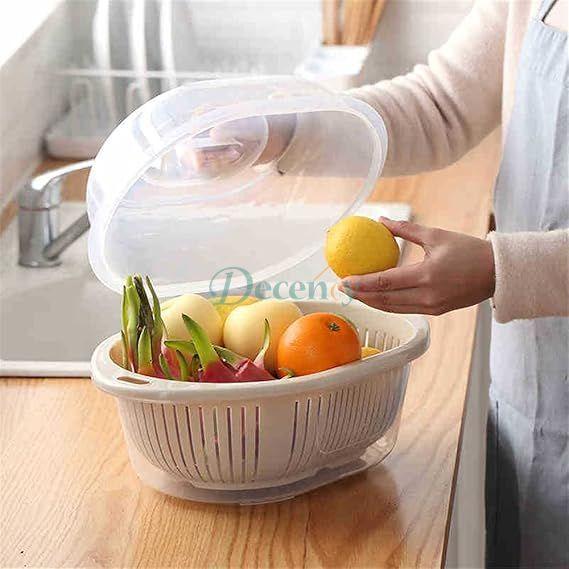 Multipurpose draining basket with lid