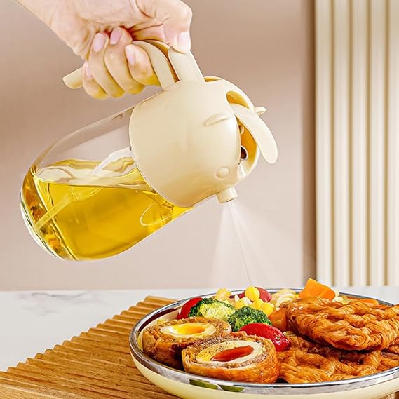 Oil Sprayer Bottle with Pour Spout Olive Oil Dispenser