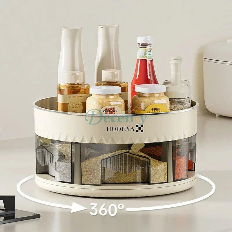 Kitchen 360° Rotating Spice Organizer